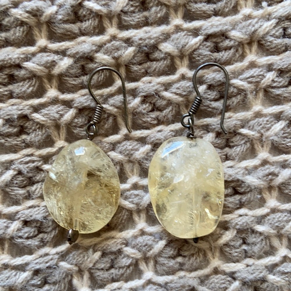 Stone earrings